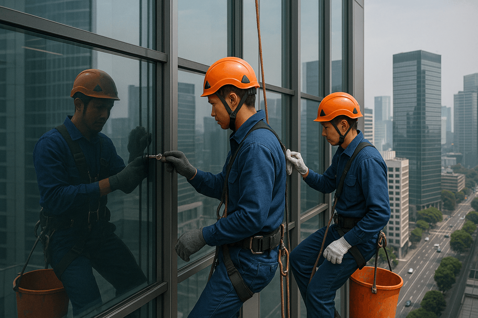 Perawatan & Pembersihan Fasad Gedung Kantor